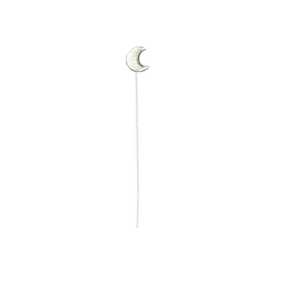 Orecchini pendenti Moon Love Minimal in Argento 925 placcato oro