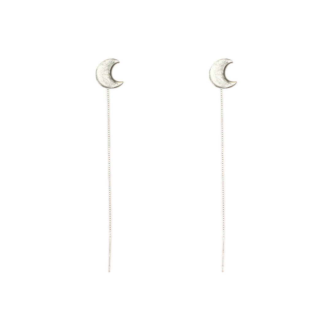 Orecchini pendenti Moon Love Minimal in Argento 925 placcato oro