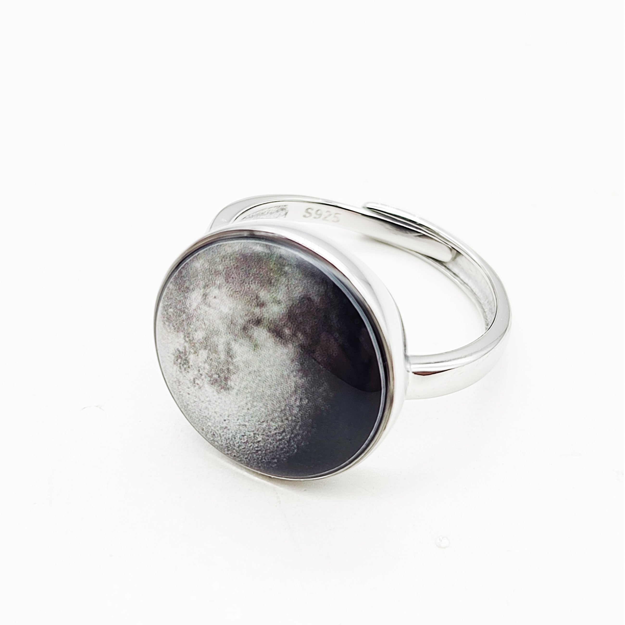Anello Luna in Argento 925 regolabile