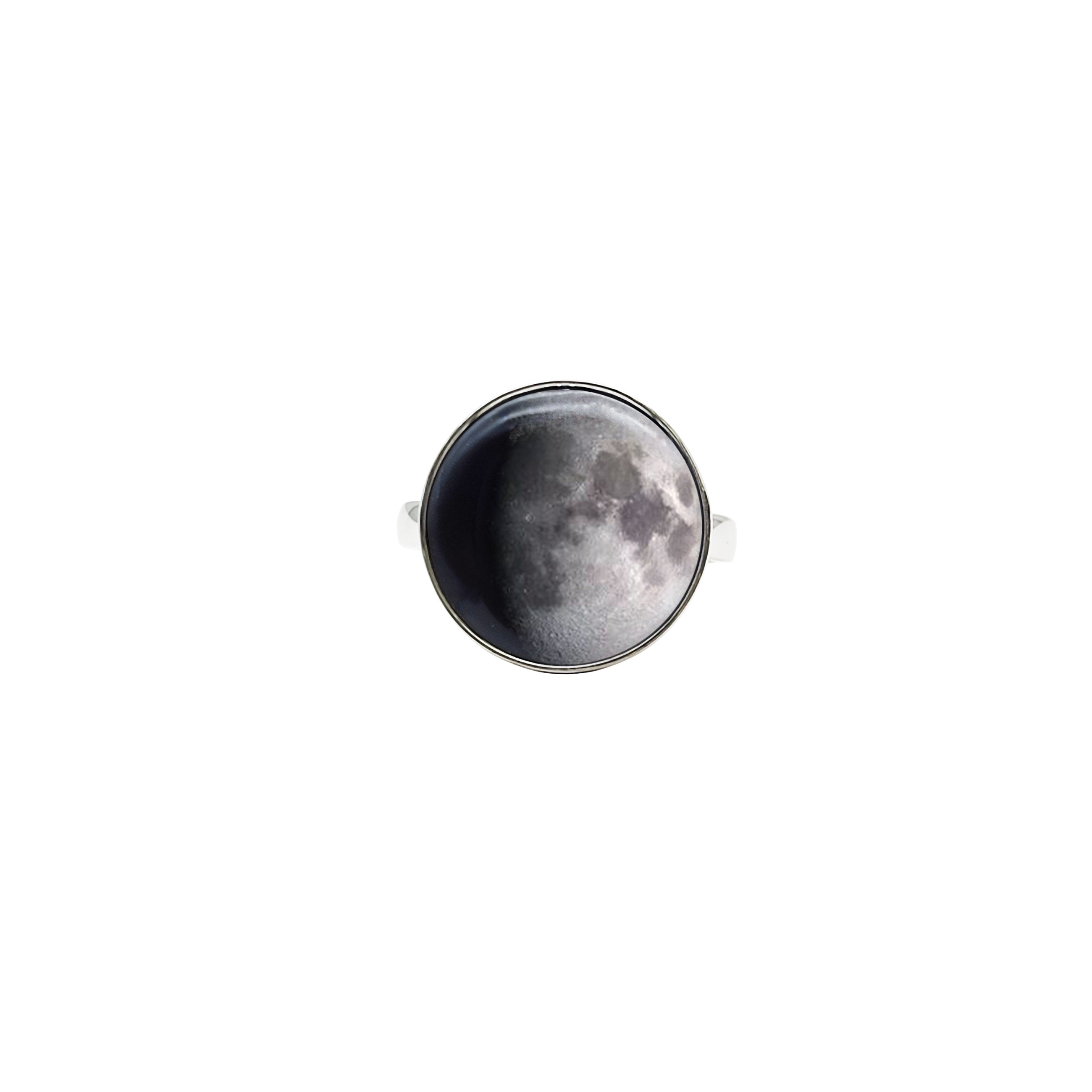 Anello Luna in Argento 925 regolabile