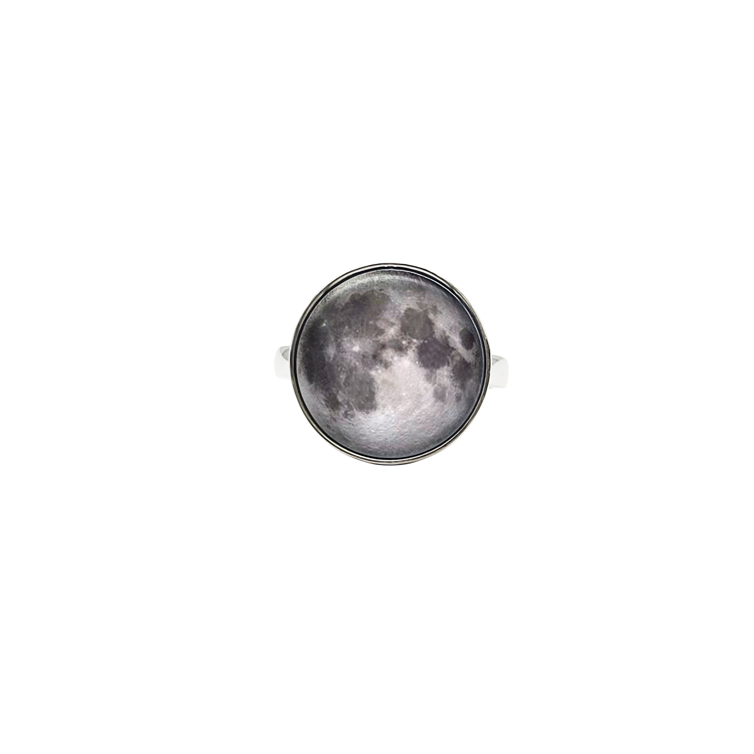 Anello Luna in Argento 925 regolabile