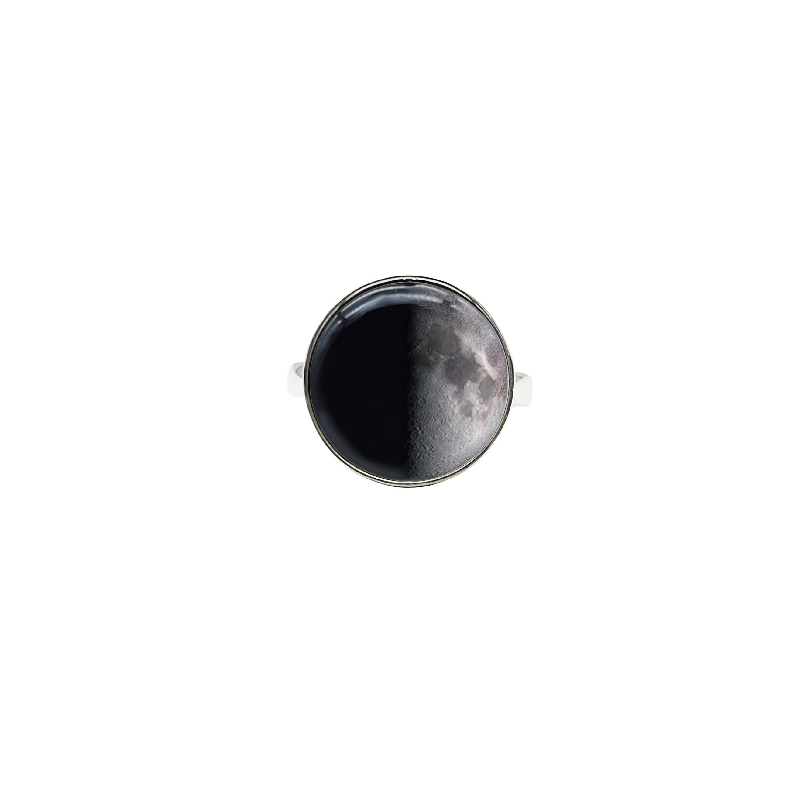 Anello Luna in Argento 925 regolabile